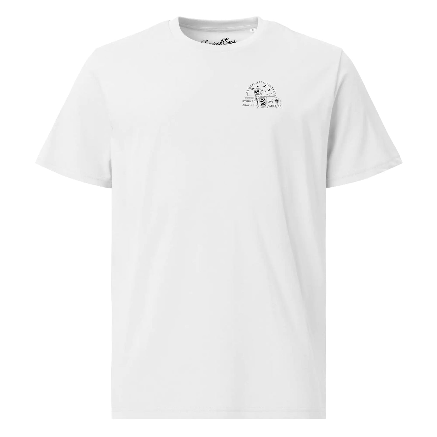 Camiseta de Algodón Orgánico 'Craving Paradise Skeleton'