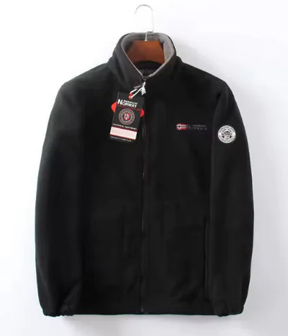 Chaqueta de Forro Polar Cálida para Hombre de Otoño Invierno