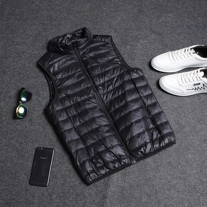 Chaqueta Ligera Acolchada de Algodón para Hombre con Capucha