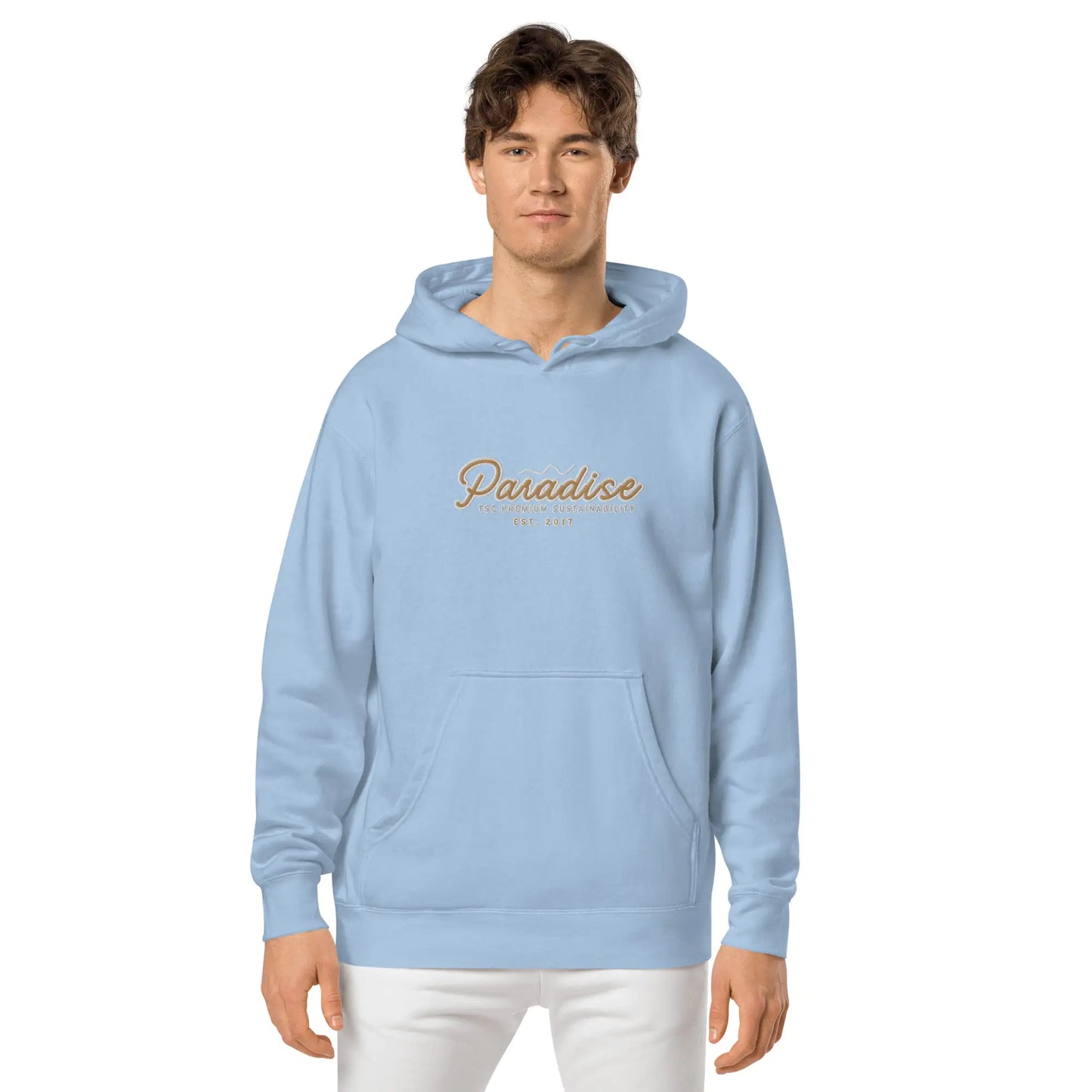 Sudadera con Capucha Bordada TSC Paradise de Hombre Premium