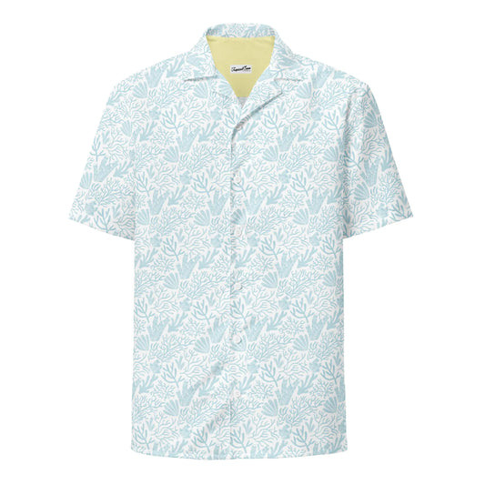 Camisa Hawaiana de Botones Coral Reef Resort - Colección Verano Costero 2024