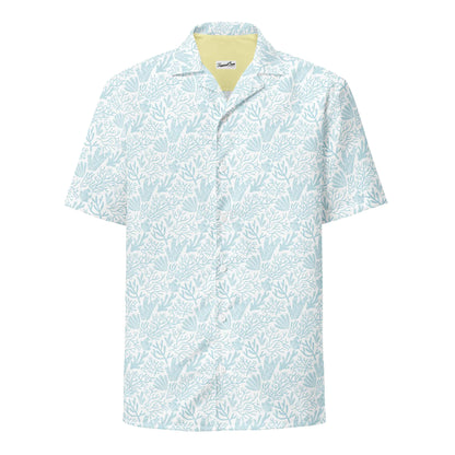 Camisa Hawaiana de Botones Coral Reef Resort - Colección Verano Costero 2024