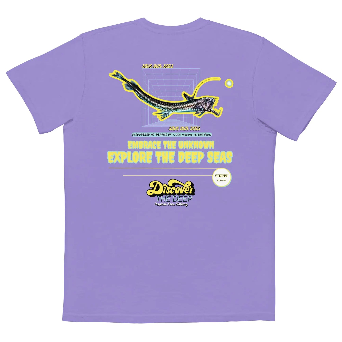 Camiseta de bolsillo Descubre el Pez Víbora del Abismo