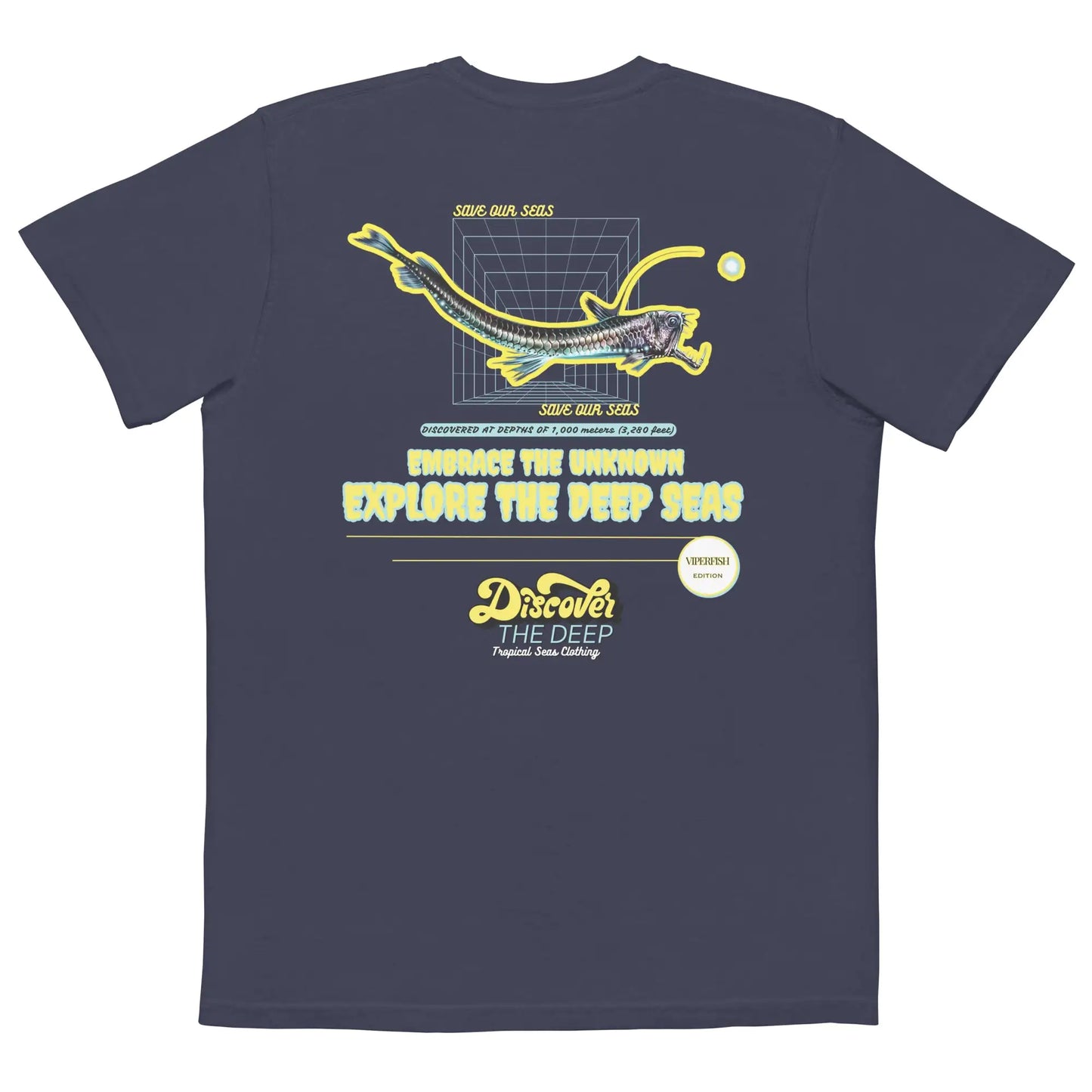 Camiseta de bolsillo Descubre el Pez Víbora del Abismo