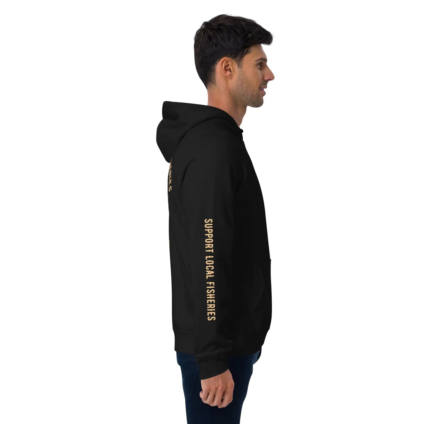 Sudadera con Capucha Eco Raglan de Atún Apoya Pesquerías Locales para Hombres