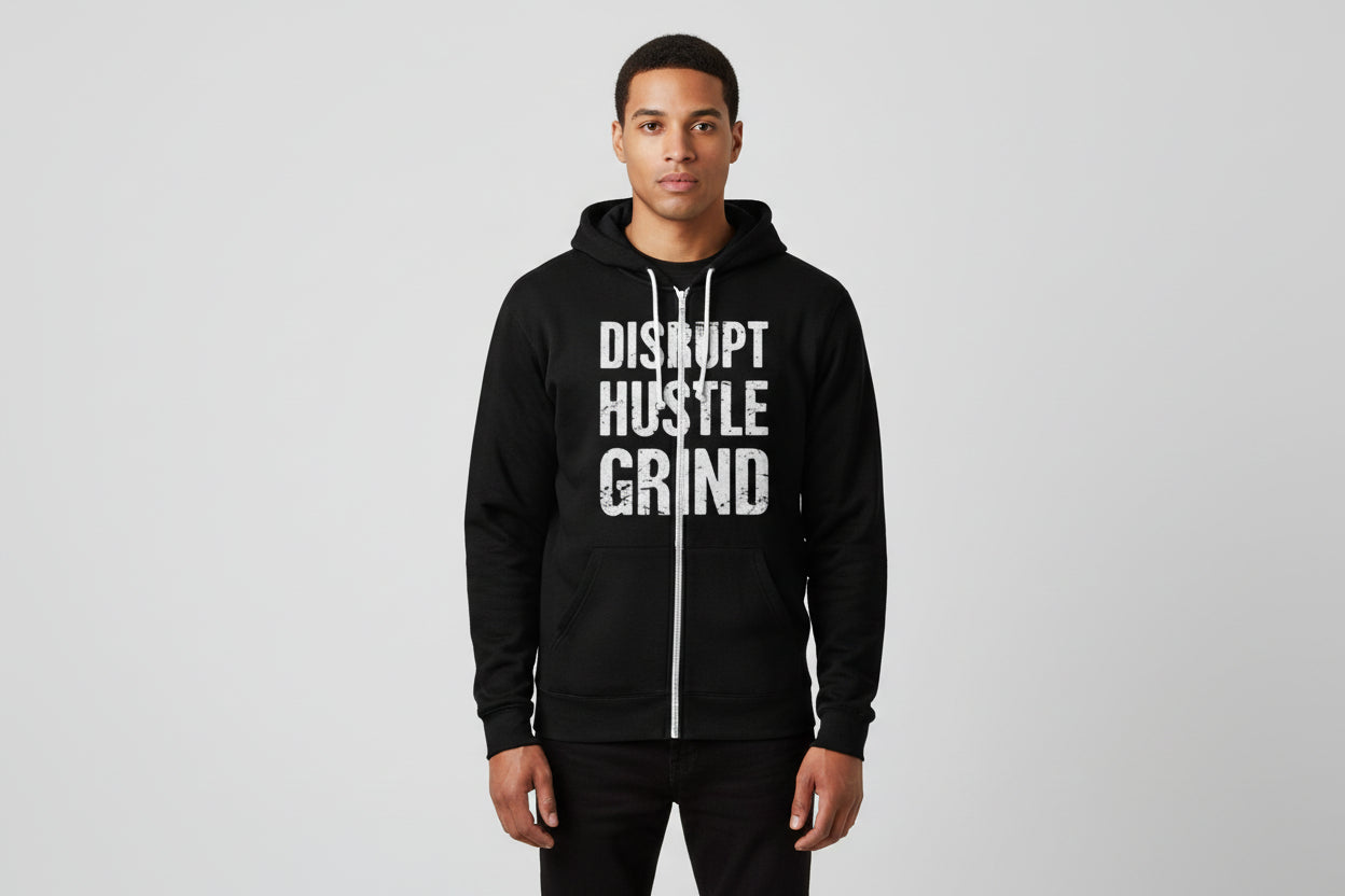 Disrupt Hustle Grind Fine Jersey Zip Hoodie
