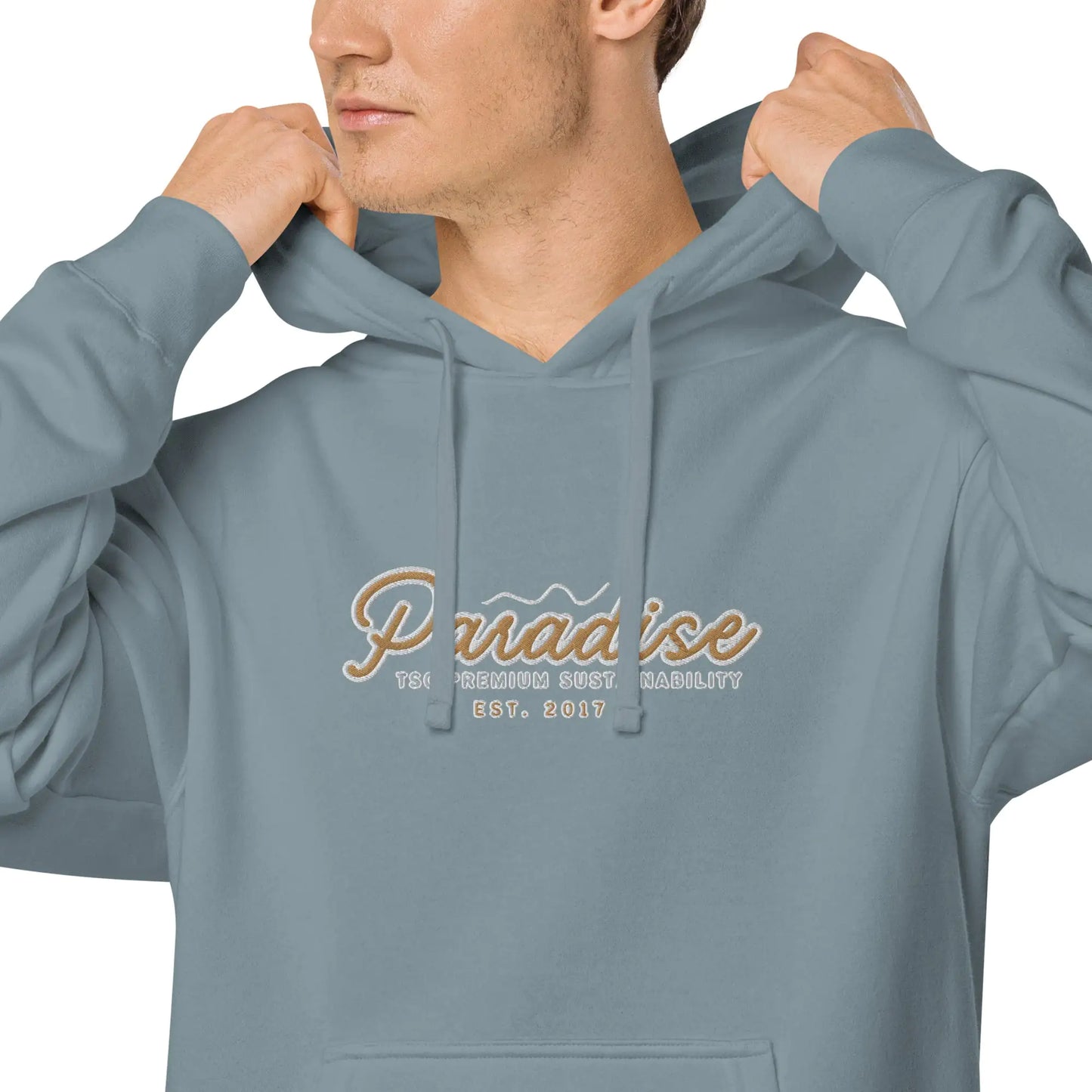 Sudadera con Capucha Bordada TSC Paradise de Hombre Premium