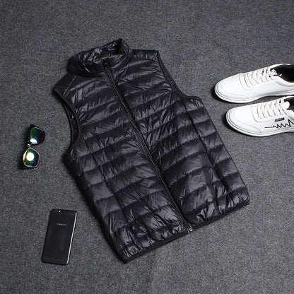 Chaqueta Ligera Acolchada de Algodón para Hombre con Capucha