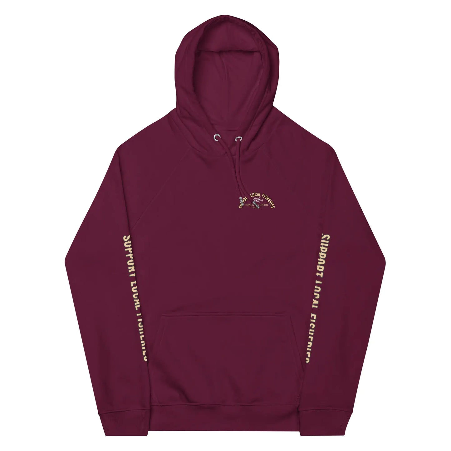 Sudadera con Capucha Eco Raglan de Atún Apoya Pesquerías Locales para Hombres