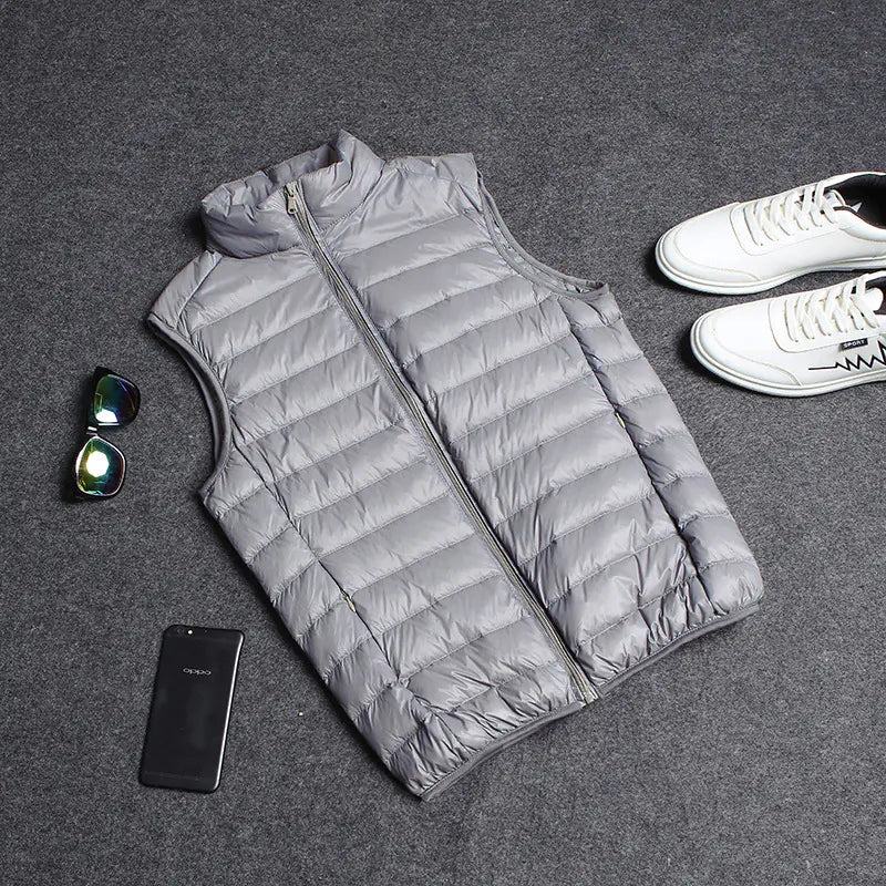 Chaqueta Ligera Acolchada de Algodón para Hombre con Capucha