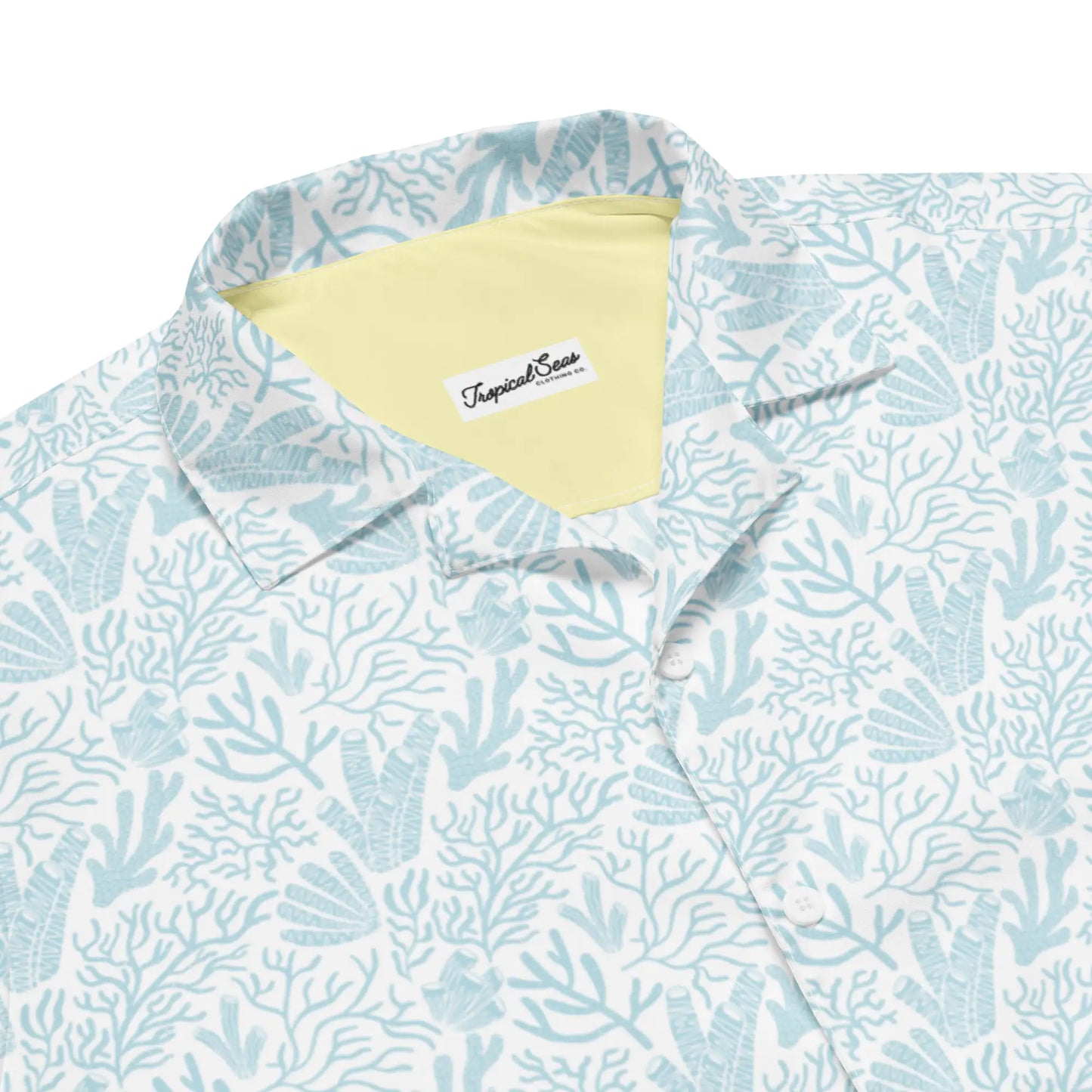 Camisa Hawaiana de Botones Coral Reef Resort - Colección Verano Costero 2024