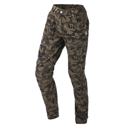 Jeans de Camuflaje con Protector de Cinturón de Carreras