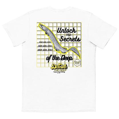 Camiseta del Bolsillo Serie Descubrimiento Profundo: Tiburón Frillado