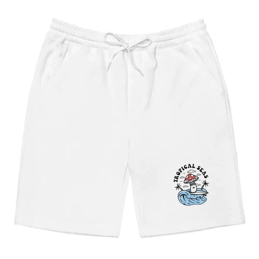 Shorts de Forro Polar para Hombre con Motivo de Hongos