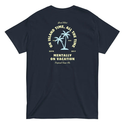 Camiseta clásica de hombre para vacaciones en la playa Mental